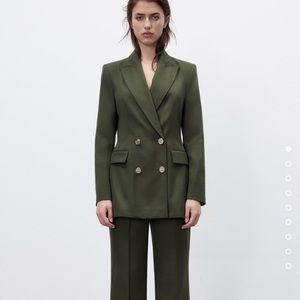 Zara wide leg menswear style pants.